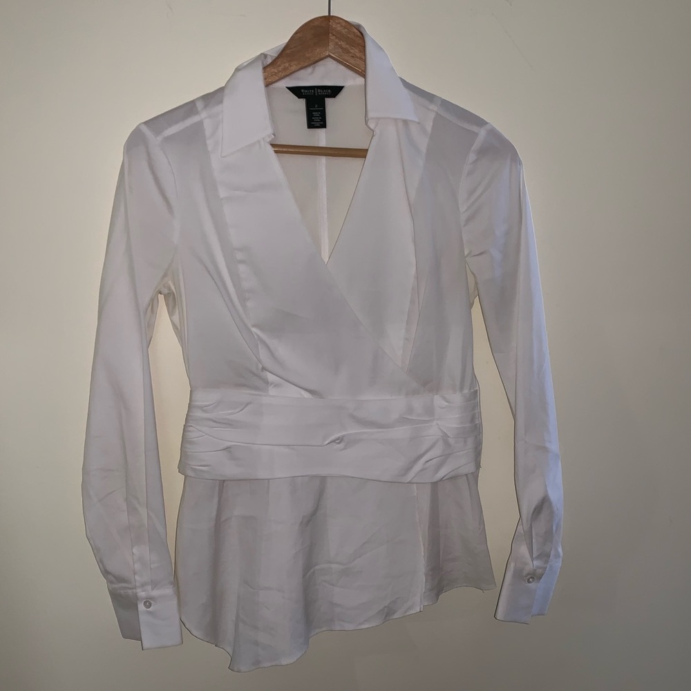 White House Black Market v-neck blouse